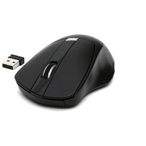 Draadloze snelheid, 1000-1600 dpi, zwart, voor gebruik op kantoor en bij gaming, eenvoudige verbinding en ergonomisch design.