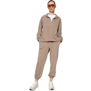 Trendyol Sweatsuit Set - Bruin - Relaxed, Nertsen, XL, Nerts, XL
