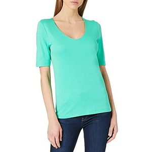 Basic T-shirt met korte mouwen, Yucca groen, 38