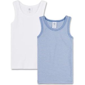 Sanetta Onderhemd voor jongens (dubbelverpakking) | Hoogwaardig en duurzaam onderhemd voor jongens van biologisch katoen. Inhoud: set van 2 ondergoed voor jongens