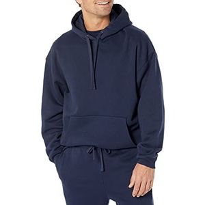 Amazon Essentials Oversized hoodie voor heren (verkrijgbaar in Big & Tall), marineblauw, L