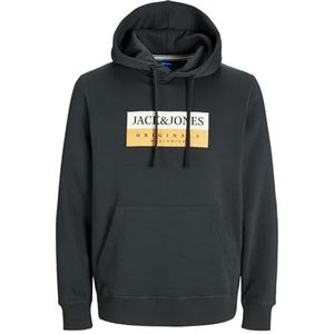 JACK & JONES Jorfrederiksberg Box Sweat Hood Sn Capuchontrui voor heren, Bos River, S