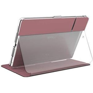 Speck Producten BalanceFolio iPad Clear 10.2 Inch Case en Stand (2019), Rose Goud Geweven Metallic/Helder