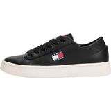 TOMMY JEANS - TJW LIGHTWEIGHT COURT SNEAKER - Plateausneakers - Zwart