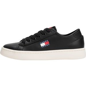 TOMMY JEANS - TJW LIGHTWEIGHT COURT SNEAKER - Plateausneakers - Zwart
