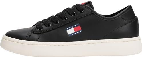 TOMMY JEANS - TJW LIGHTWEIGHT COURT SNEAKER - Plateausneakers - Zwart