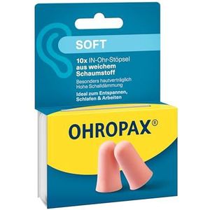 OHROPAX - Soft - Oordopjes - Zacht Schuim - Geluidsisolatiewaarde SNR 31 dB - 10 Stuks
