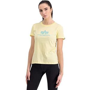 Alpha Industries New Basic T T-shirt voor dames Pastel Yellow