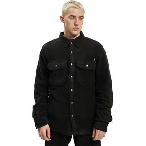 Brandit - Jeff - Fleece Overhemd - Zwart - Lange Mouwen