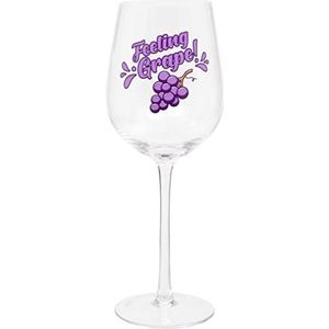 'Feeling Druif' Humoristisch Wijnglas, 420ml