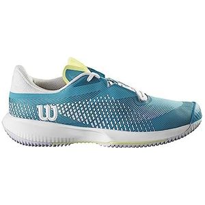 Wilson Kaos Swift 1.5 Damessneakers, meerkleurig (Algiers Blue White Sunny Lime), 35 EU