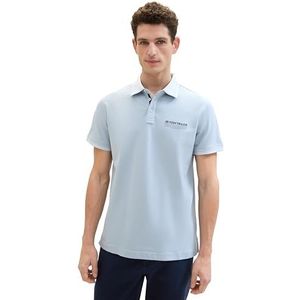 TOM TAILOR Poloshirt voor heren, 15159 - Foggy Blue, XL