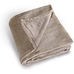 Linder 5047/10/841 knuffelzachte deken, polyester, wit