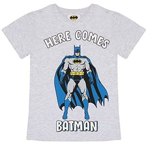 DC Comics Batman Kommt hier Batman T-shirt, Meisjes, 110-152, Heather Grey, Officiële Koopwaar