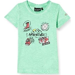 CMP Kid Girl T-Shirt Pigment Dye Slub Jersey, Mint, 164 Girl's
