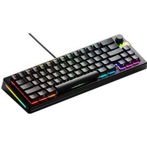 Glorious Gaming GMMK 3 PRO HE: Rapid Trigger Keyboard, hall effect, aluminium behuizing, 8K polling, hotswap MX & magnetische switches, modulair pakkingsysteem, compact 65%, VS QWERTY - Zwart