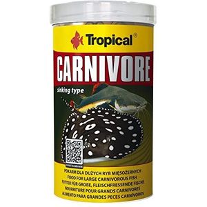 Tropical Carnivore - voer voor grote, vleesetende vissen (rog, roofmeerval), per stuk verpakt (1 x 500 ml)