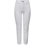 ONLY ONLEMILY Stretch HW ST AK DNM CRO790NOOS straight-fit jeans voor dames, wit, 33W x 32L