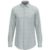 Seidensticker - Zakelijk Overhemd - Geel - Regular Fit - Lange Mouwen - 100% Katoen