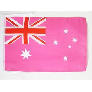 Australia Pink Ensign Vlag 45x30 cm koorden - roze Australische SMALL vlaggen 30 x 45 cm - Banner 18x12 in hoge kwaliteit - AZ FLAG