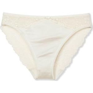 CALIDA Sensual Secrets Slip voor dames, regular cut, achterkant van transparant kant, Albast crème, 48-50