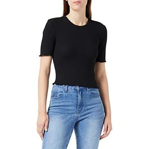 ONLY Dames Onljanie S/S Short Top Box JRS T-shirt, zwart, M