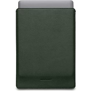 Woolnut Leather & Wool Sleeve Case Cover Hoesje voor MacBook Pro 13 en Air 13 inch (nieuw model) - Groen