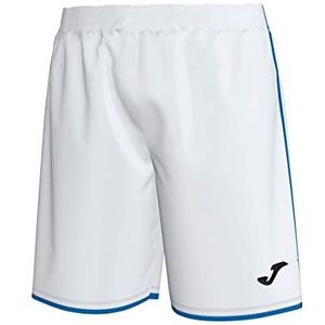Joma Liga Hybride shorts voor heren, wit/koningsblauw, L