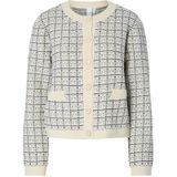 Yas - Livia - Gebreid Vest - Ronde Hals - Lange Mouwen - Knoopsluiting