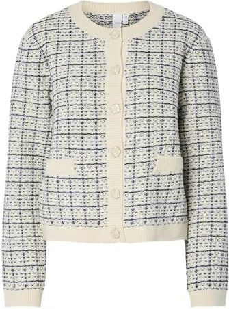 Yas - Livia - Gebreid Vest - Ronde Hals - Lange Mouwen - Knoopsluiting