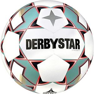 Derbystar Voetbal Stratos TT v23 wit/blauw/oranje maat 5