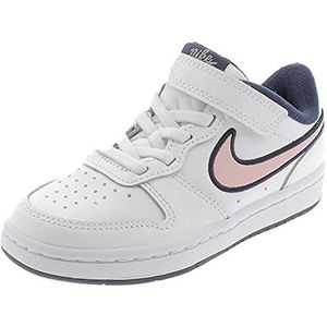 Nike Court Borough Low 2 SE sneakers voor kinderen en jongeren, wit, roze, blauw, 30 EU
