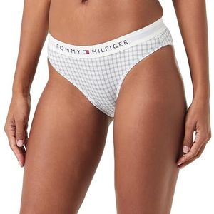 Tommy Hilfiger Dames Bikini Print Ctb Grid Check Ivoor L, Ctb Grid Check Ivoor, L