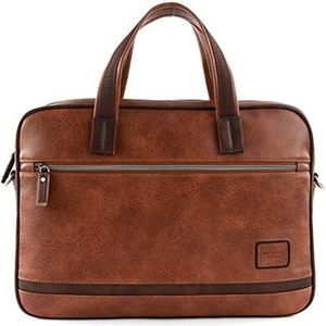 Picard, Mannen laptoptas, in de kleur Whiskey-bruin, met lederlook, 39 cm, met twee hengsels, 24631U51G1