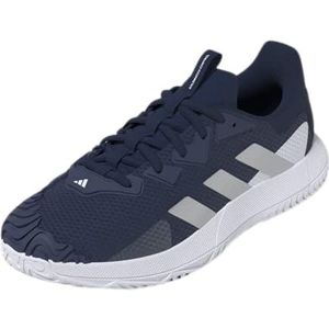 adidas SoleMatch Control M, sneakers voor heren, team marineblauw 2/mat zilver/wit, 42 2/3 EU, Team Navy Blue 2 Mat Zilver Ftwr Wit