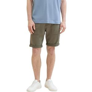 TOM TAILOR Bermuda voor heren, 32097 - Smokey Olive Green, 32