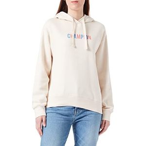 Champion Light Fall Poly Fleece Sweatshirt met capuchon, beige, L dames, Beige