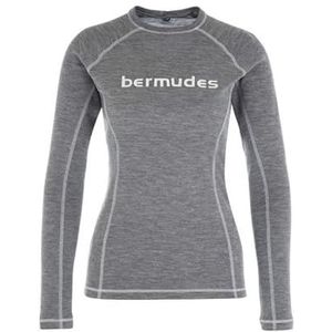 Bermudes Olivianna 2 onderhemd, middengrijs, 40% polyester, 60% merino, voor dames, middengrijs China, XXL