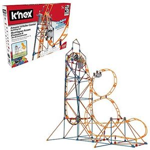 K'NEX 80216 - Amazin' 8-achtbaan bouwset, Kleurrijk bouwspeelgoed voor jongens en meisjes, Kinderachtbaan-speelgoed, 448-delige bouwset voor kinderen van 7 jaar en ouder