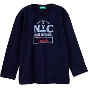 United Colors of Benetton T-shirt M/L, Blauw, 2 anni