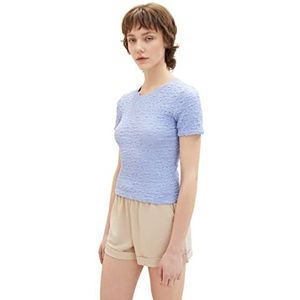 TOM TAILOR Denim Dames 1036545 T-shirt, 12819-Parisienne Blue, XXL, 12819 - Parisienne Blue, XXL