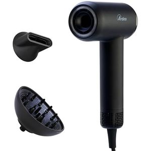 Ardes ARPHON04 Hair Pro Ionische haardroger, 1800 W, compacte haardroger, hoge snelheid, 4 verwarmingsmodi, borstelloze motor, diffuser en magnetische luchtconcentrator, met reistas en haak
