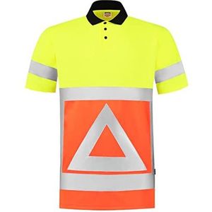 Tricorp 203011 Safety verkeersregelaar poloshirt, 50% polyester/50% polyester, CoolDry, 180 g/m², fluor oranje-geel, maat XL