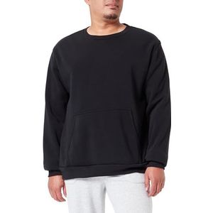 Yuka Gebreid sweatshirt voor heren met ronde hals polyester zwart maat XXL, zwart, XXL