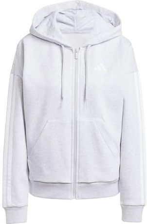 adidas SPORTSWEAR - Essentials - Sweatvest - Lichtgrijs - Met Capuchon