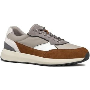 Geox U Volpiano A Sneakers voor heren, Browncotto/Rock, 46 EU, Browncotto Rok, 46 EU