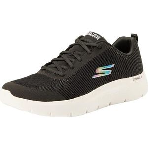 Skechers GO Walk Flex Viva voor dames, Zwart Textiel Wit Trim, 42 EU