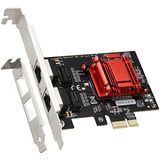 Dual-Port PCIe Gigabit Ethernet-netwerkkaart - Intel 82575 & 82576, 2x RJ45-poorten, 1000M PCI Express-adapter, PXE en low-profile ondersteuning - compatibel met Windows/Windows
