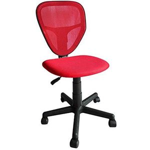 Italian Concept 87 stoel Task, gelakt metaal, polypropyleen, polyurethaan, textuur, rood, 40 x 49 x 91,5 cm