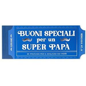 Legami Vouocher blok 24 papa coupon met slijtage perforatie cadeau-idee 20,3 x 8,2 cm papa